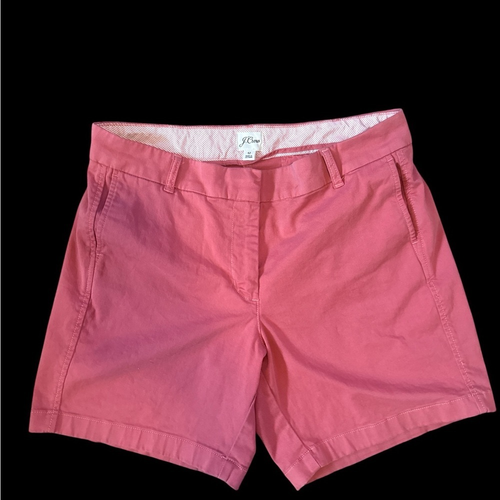 J. Crew Pink Cotton Bermuda Shorts